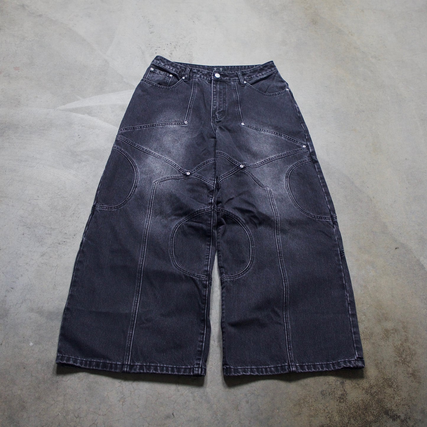 CIRCLE DENIM V1 (STONE WASHED BLACK)