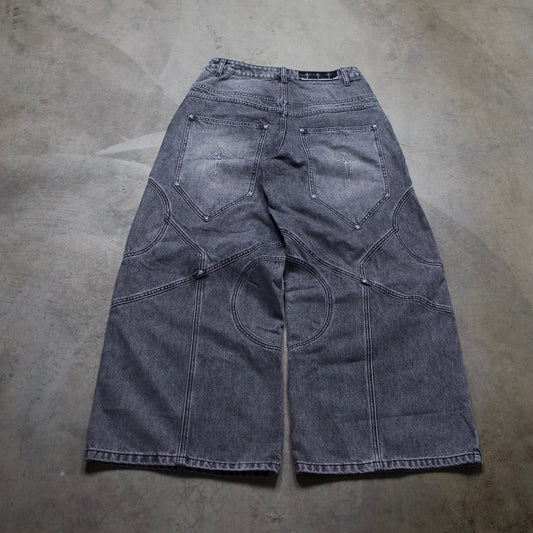CIRCLE DENIM V1 (STONE WASHED GREY)