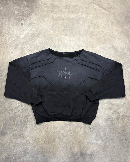 FADED BLACK SURVIVOR CREWNECK [S]