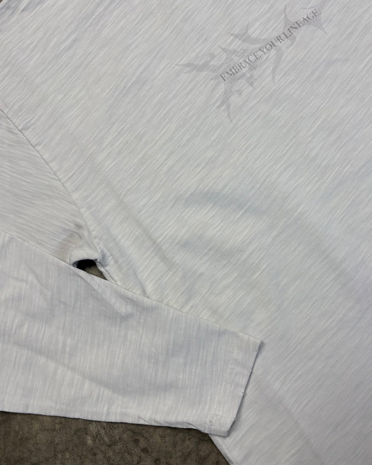 WHITE EMBRACE YOUR LINEAGE LONGSLEEVE [M]