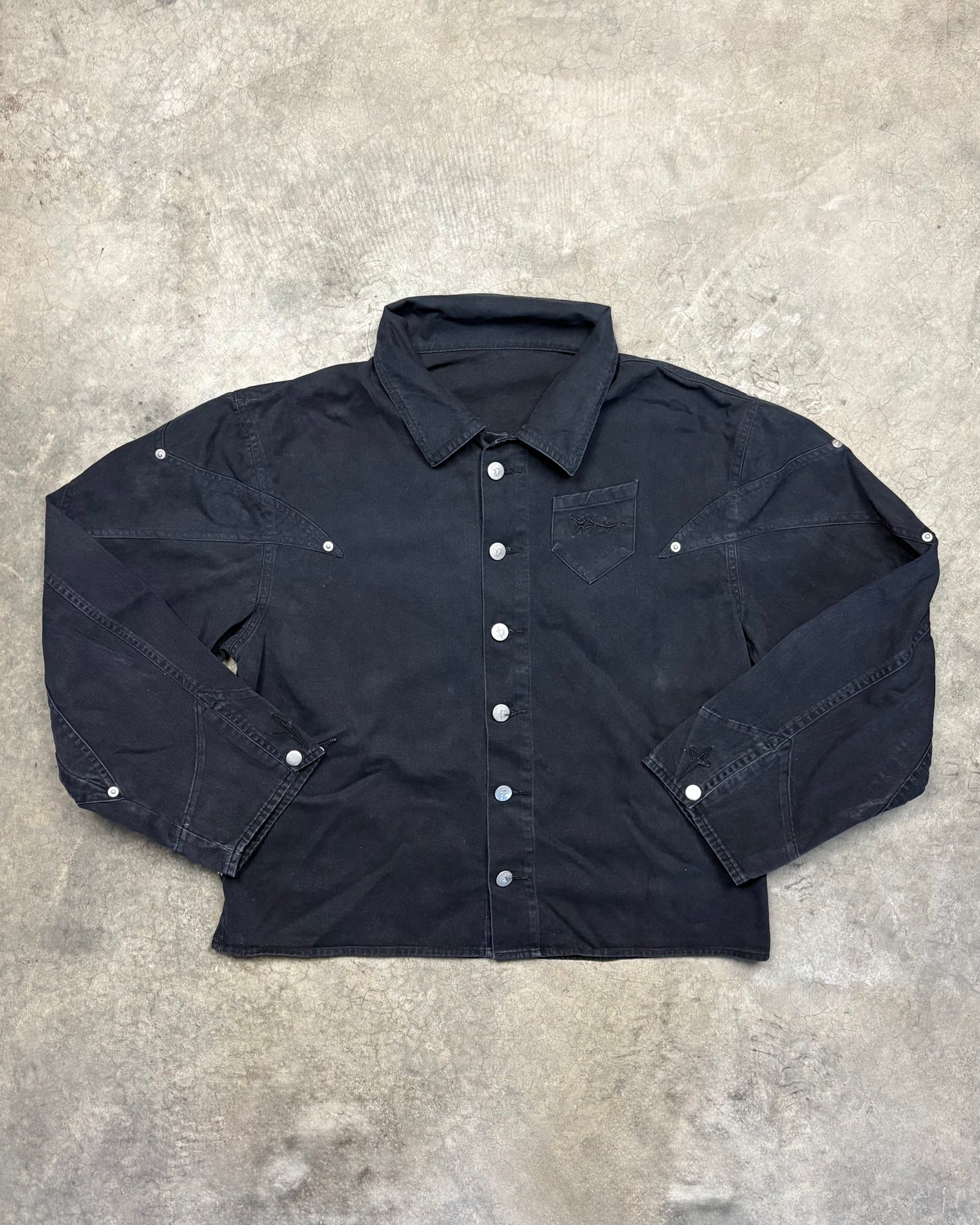 BLACK SURVIVOR BUTTON UP [S]