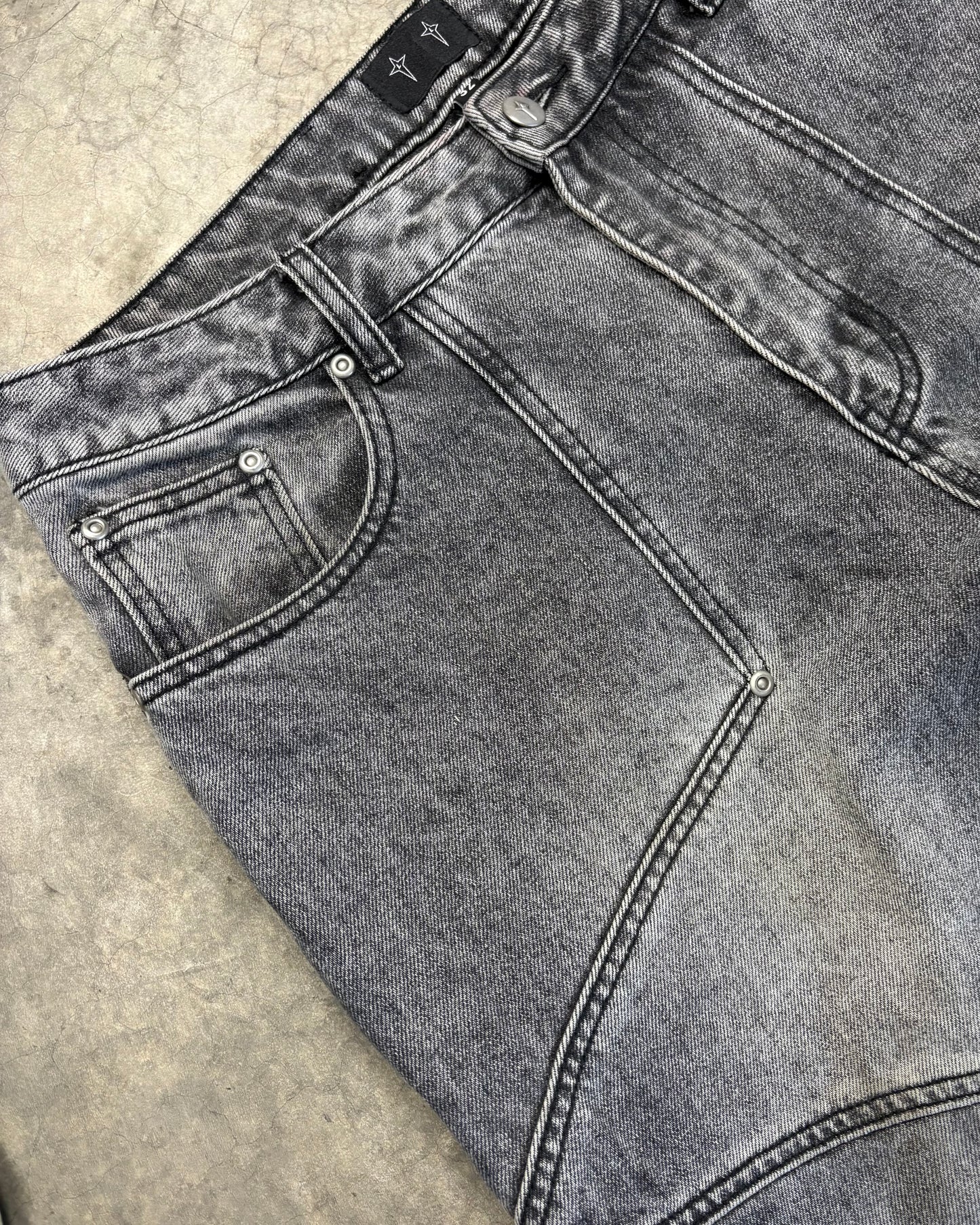 STONE WASHED GREY CIRCLE DENIM PROTOTYPE [32]