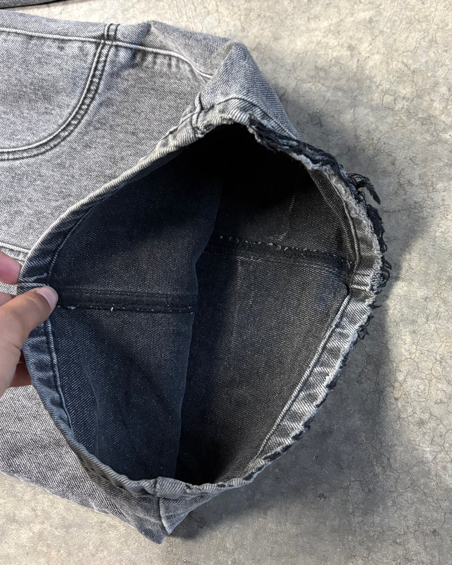 STONE WASHED GREY CIRCLE DENIM PROTOTYPE [32]