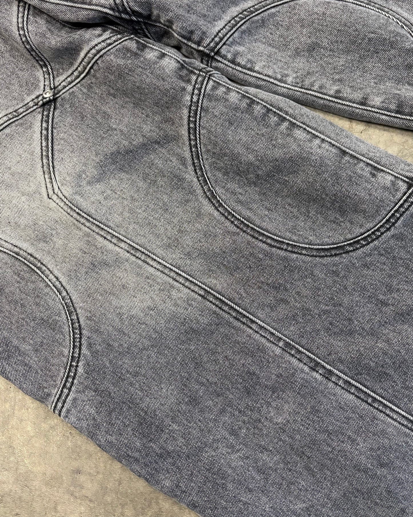 STONE WASHED GREY CIRCLE DENIM PROTOTYPE [32]