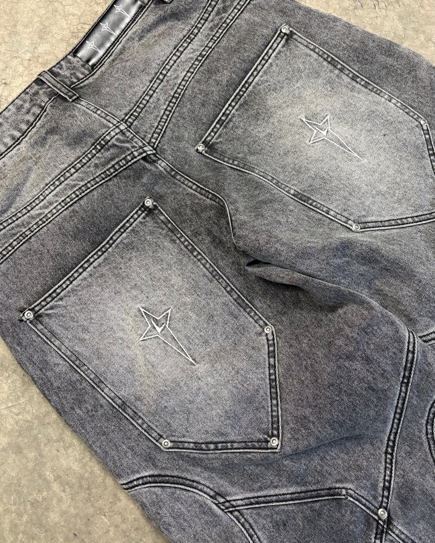 STONE WASHED GREY CIRCLE DENIM PROTOTYPE [32]