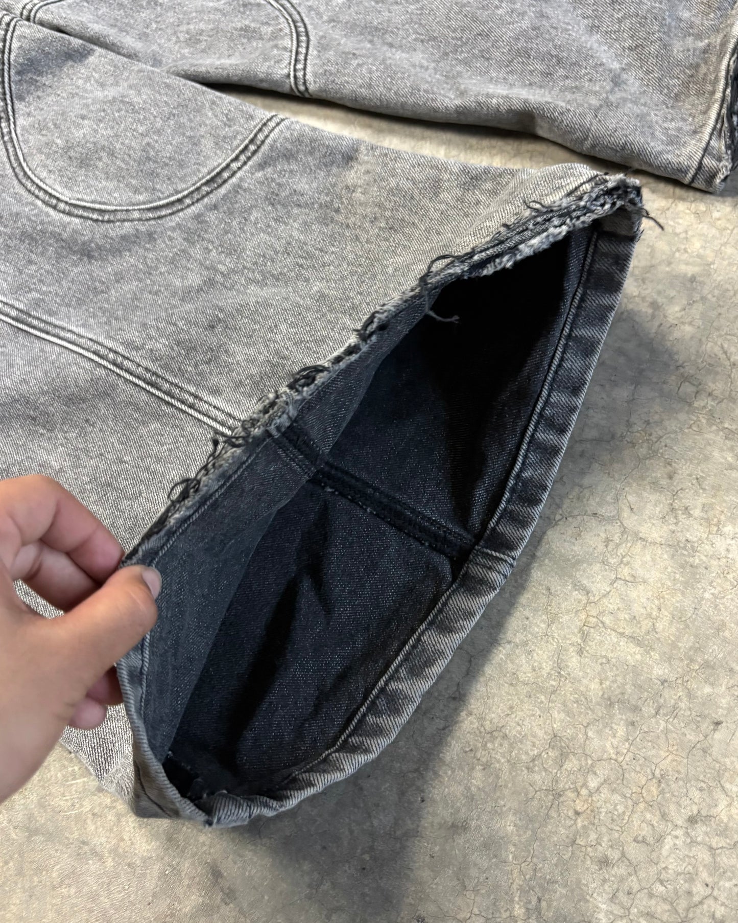 STONE WASHED GREY CIRCLE DENIM PROTOTYPE [32]