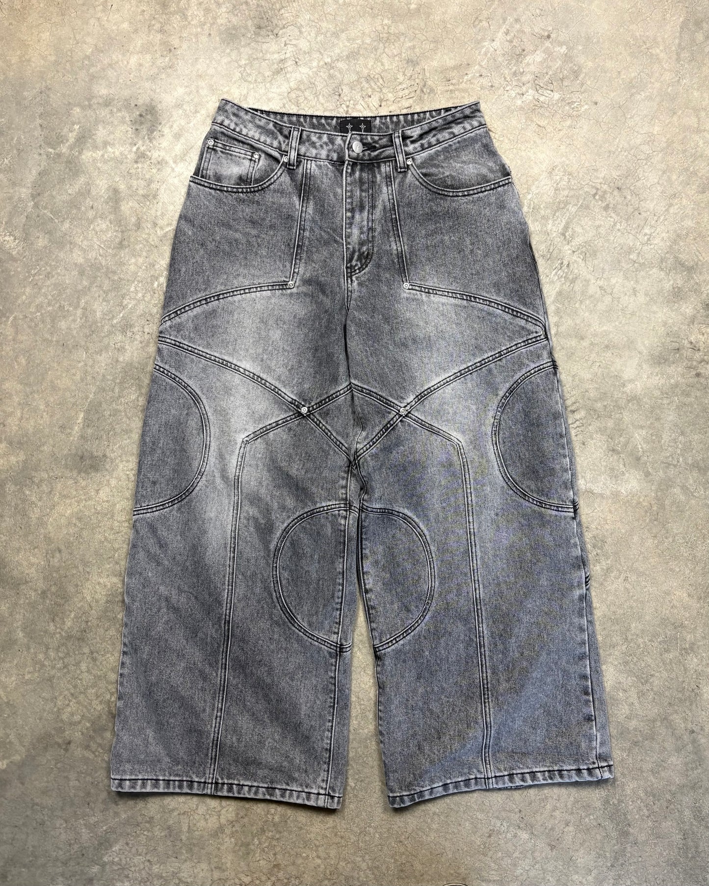 GREY STONE WASHED CIRCLE DENIM PROTOTYPE [30]