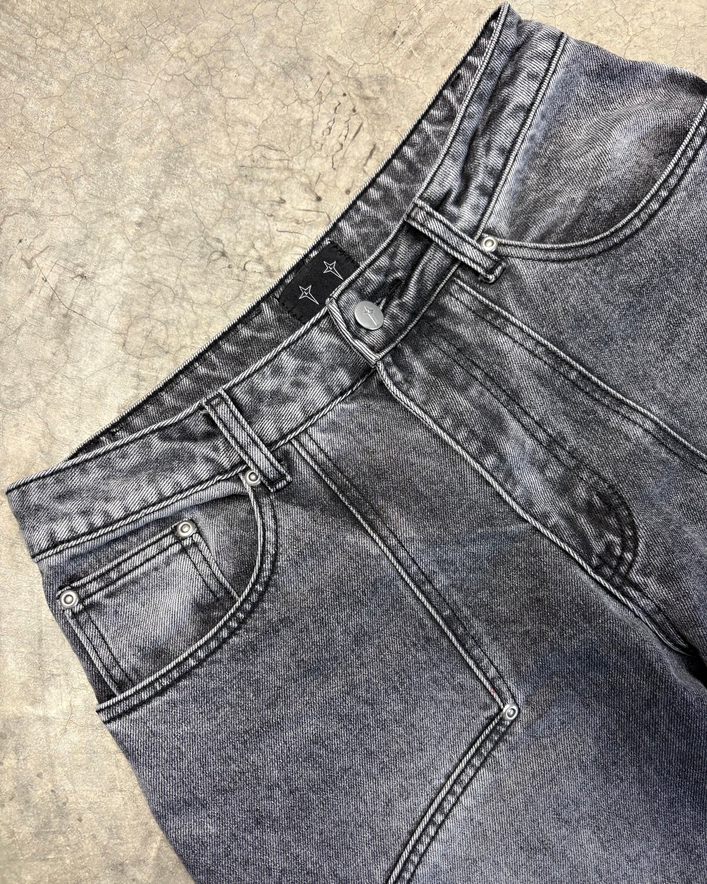 GREY STONE WASHED CIRCLE DENIM PROTOTYPE [30]