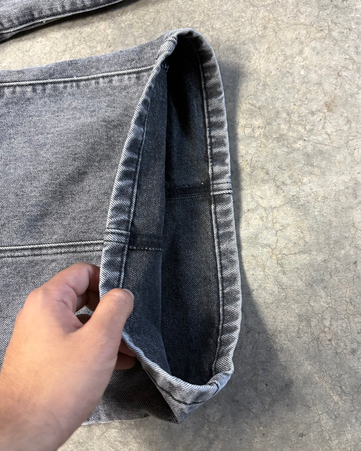 GREY STONE WASHED CIRCLE DENIM PROTOTYPE [30]