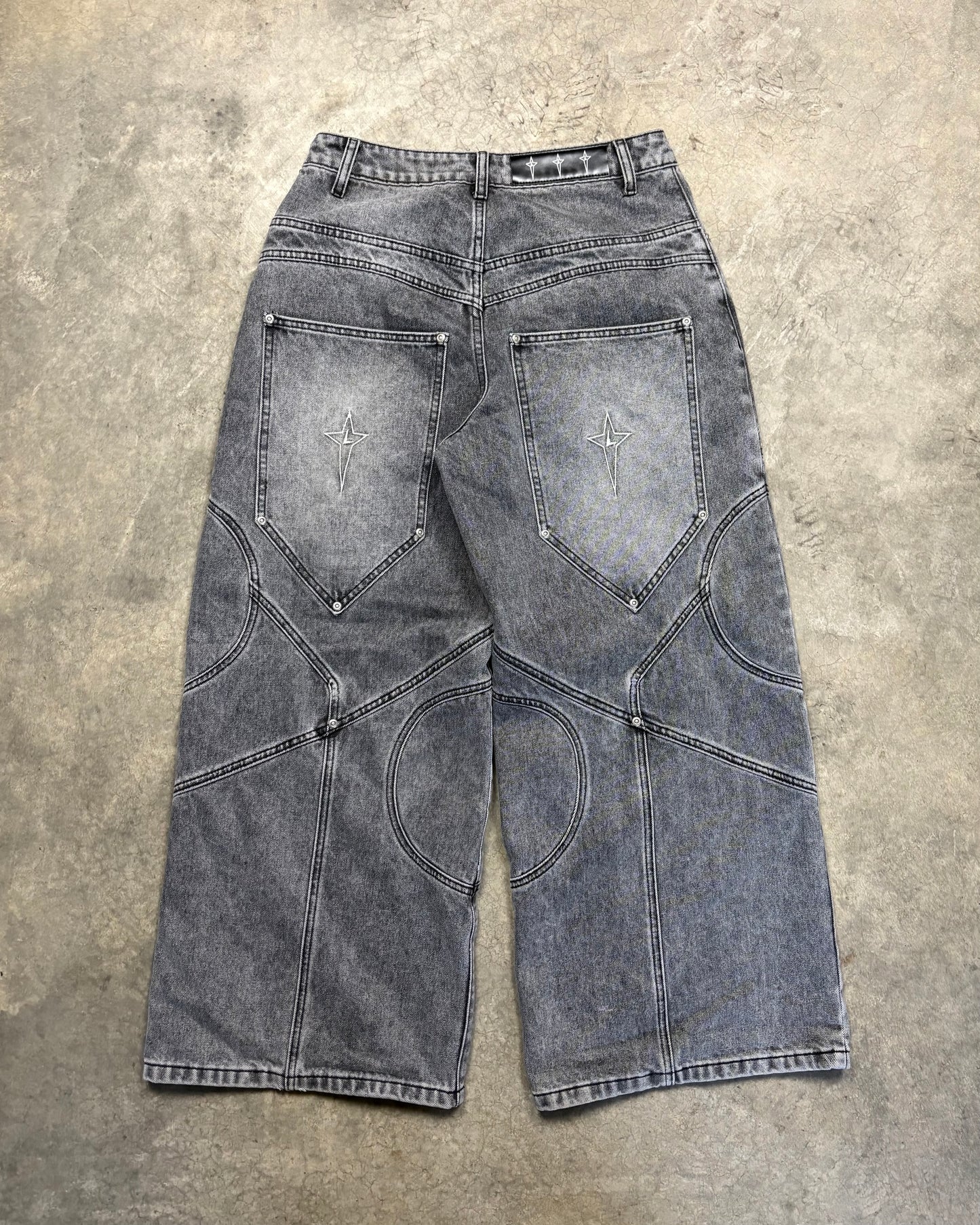 GREY STONE WASHED CIRCLE DENIM PROTOTYPE [30]