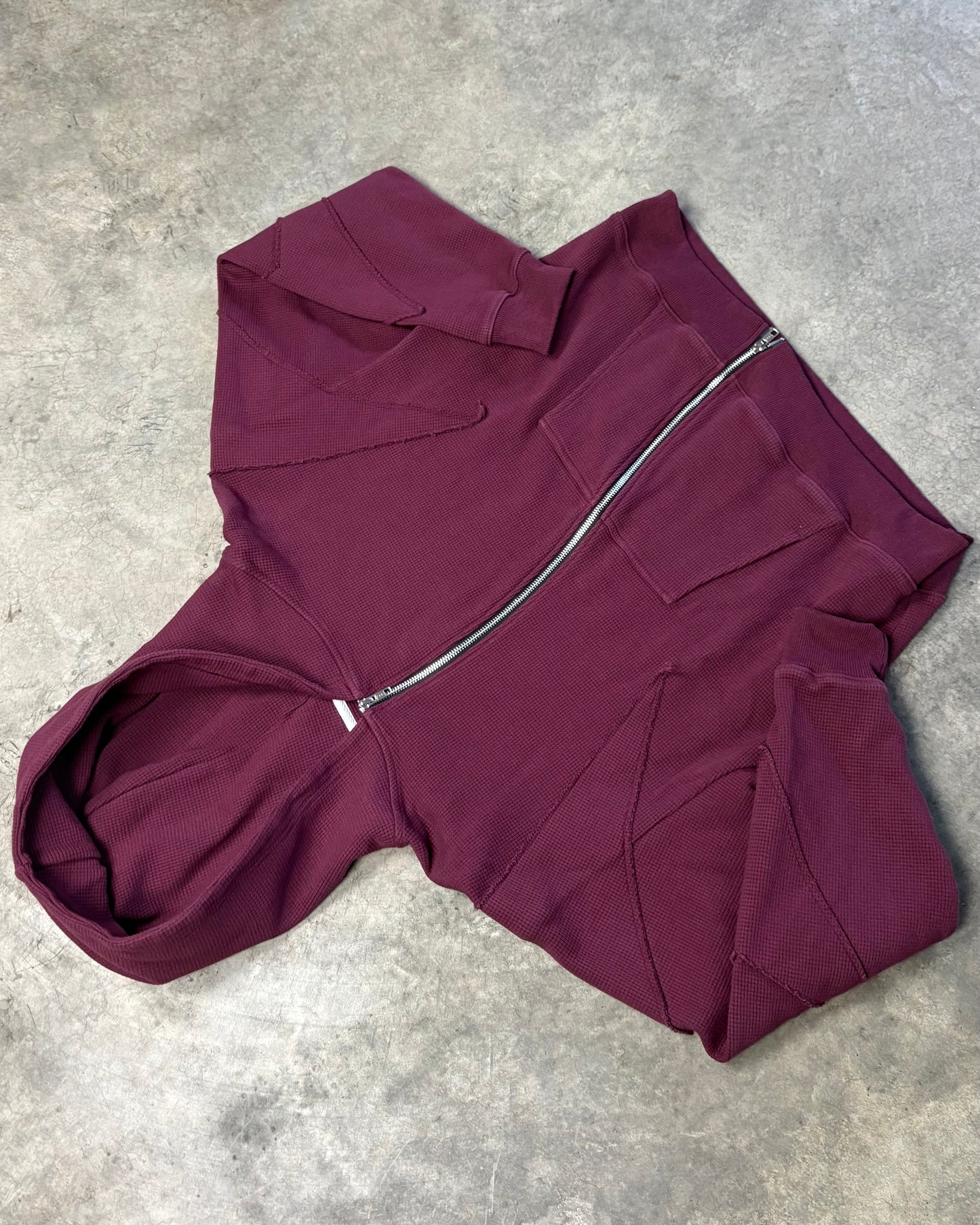 RED ASYMMETRICAL THERMAL SURVIVOR ZIPUP [S]