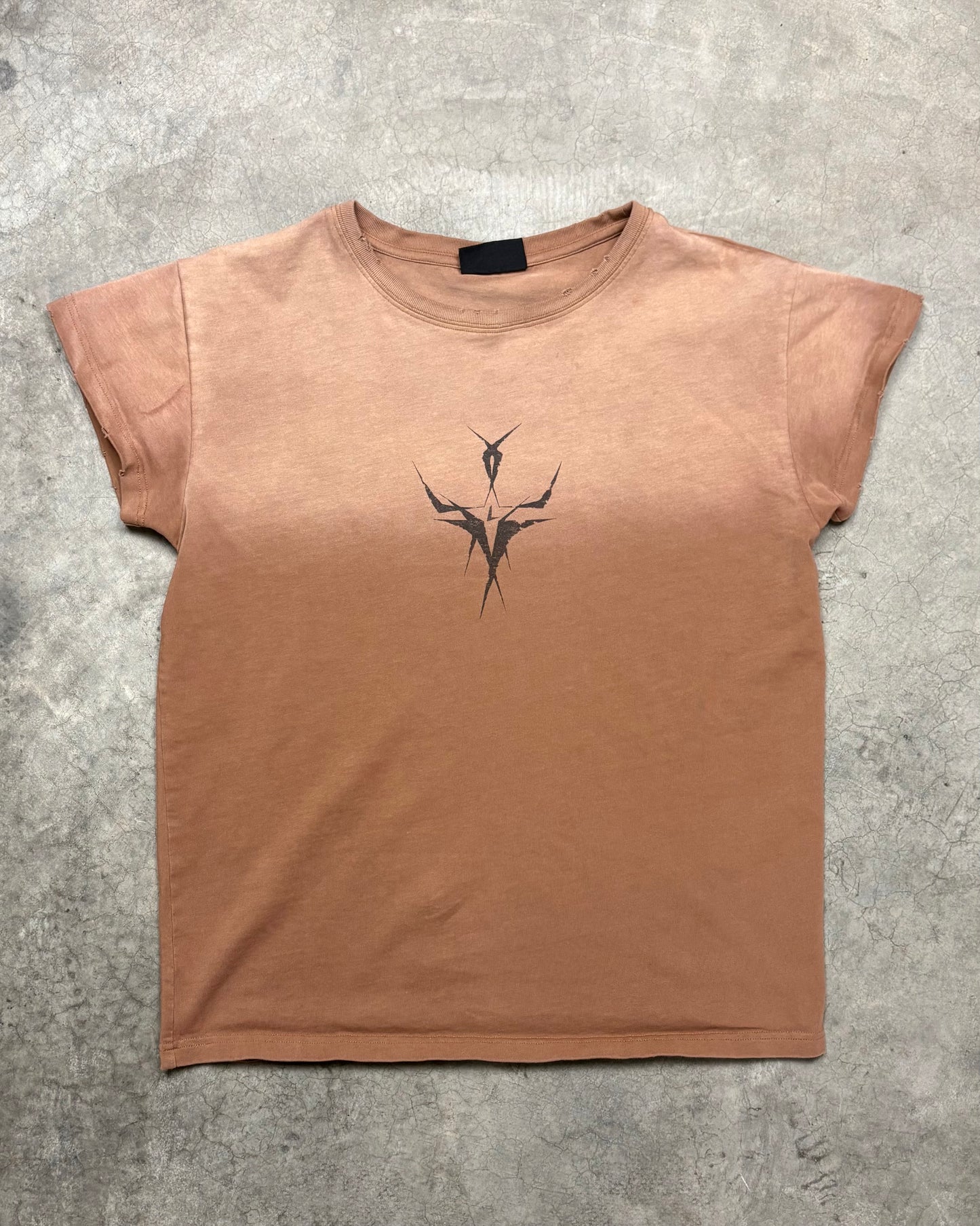 BURNT BROWN SURVIVOR BABY TEE [M]