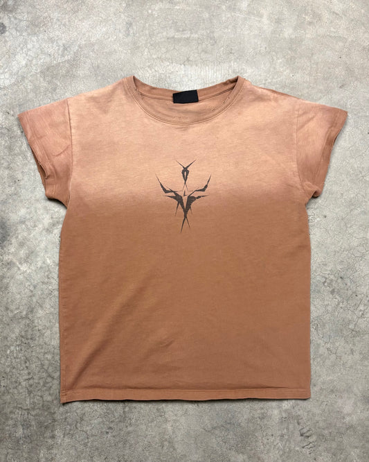 BURNT BROWN SURVIVOR BABY TEE [M]