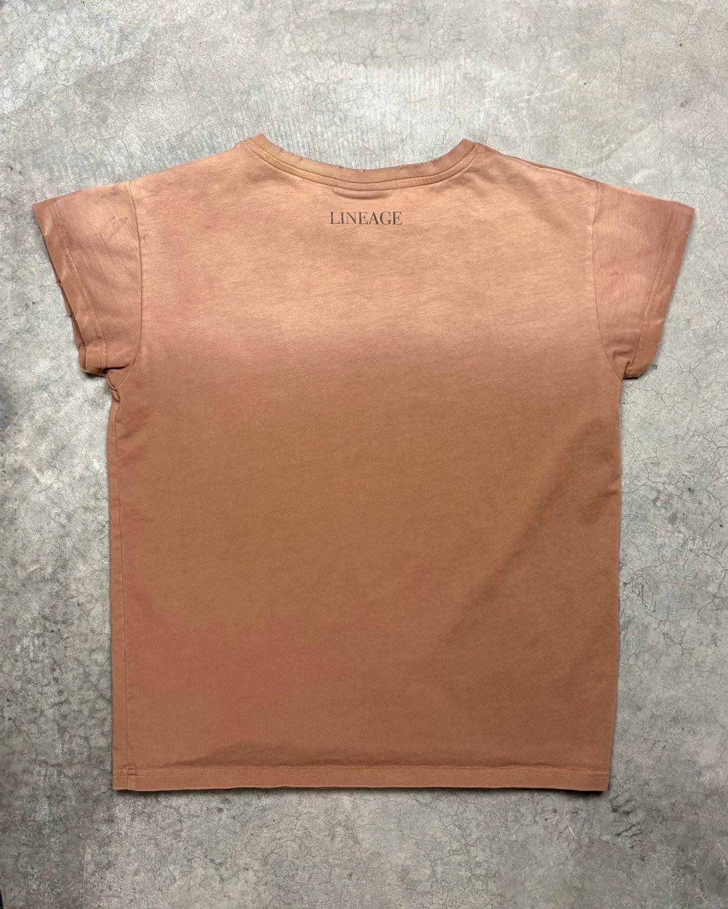 BURNT BROWN SURVIVOR BABY TEE [M]