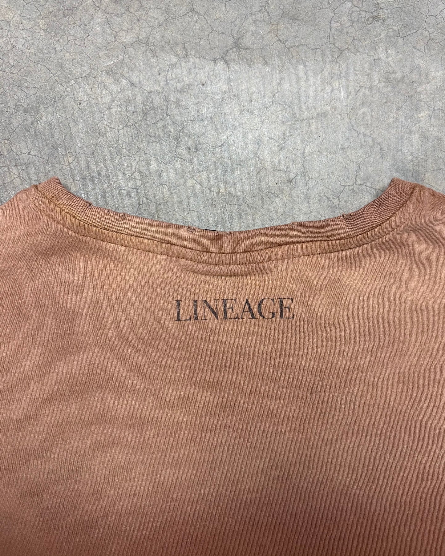 BURNT BROWN SURVIVOR BABY TEE [M]