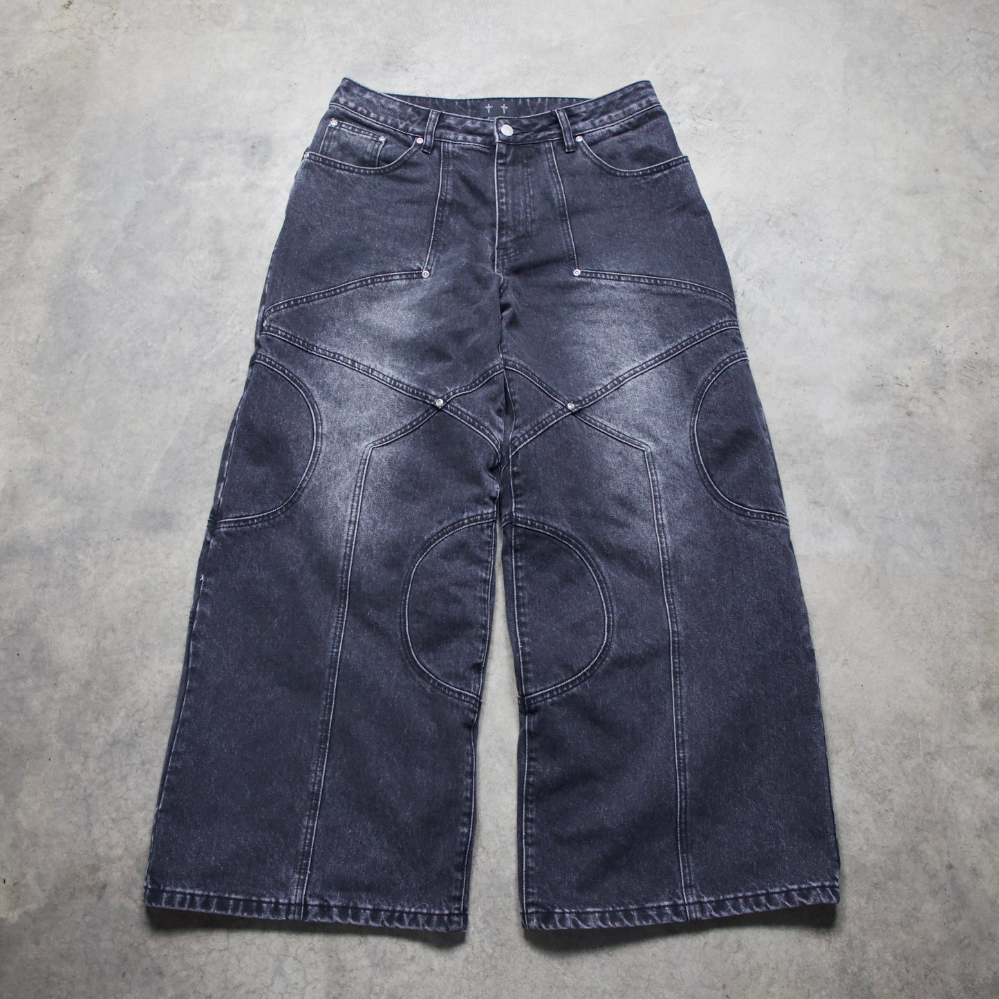 CIRCLE DENIM V1 (STONE WASHED BLACK)