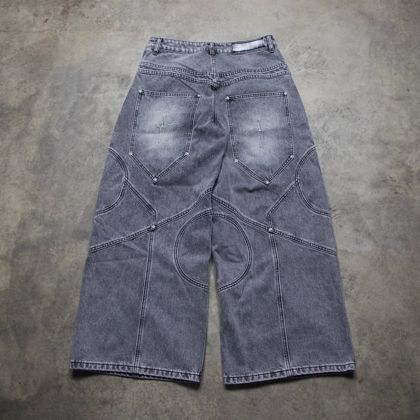 CIRCLE DENIM V1 (STONE WASHED GREY)