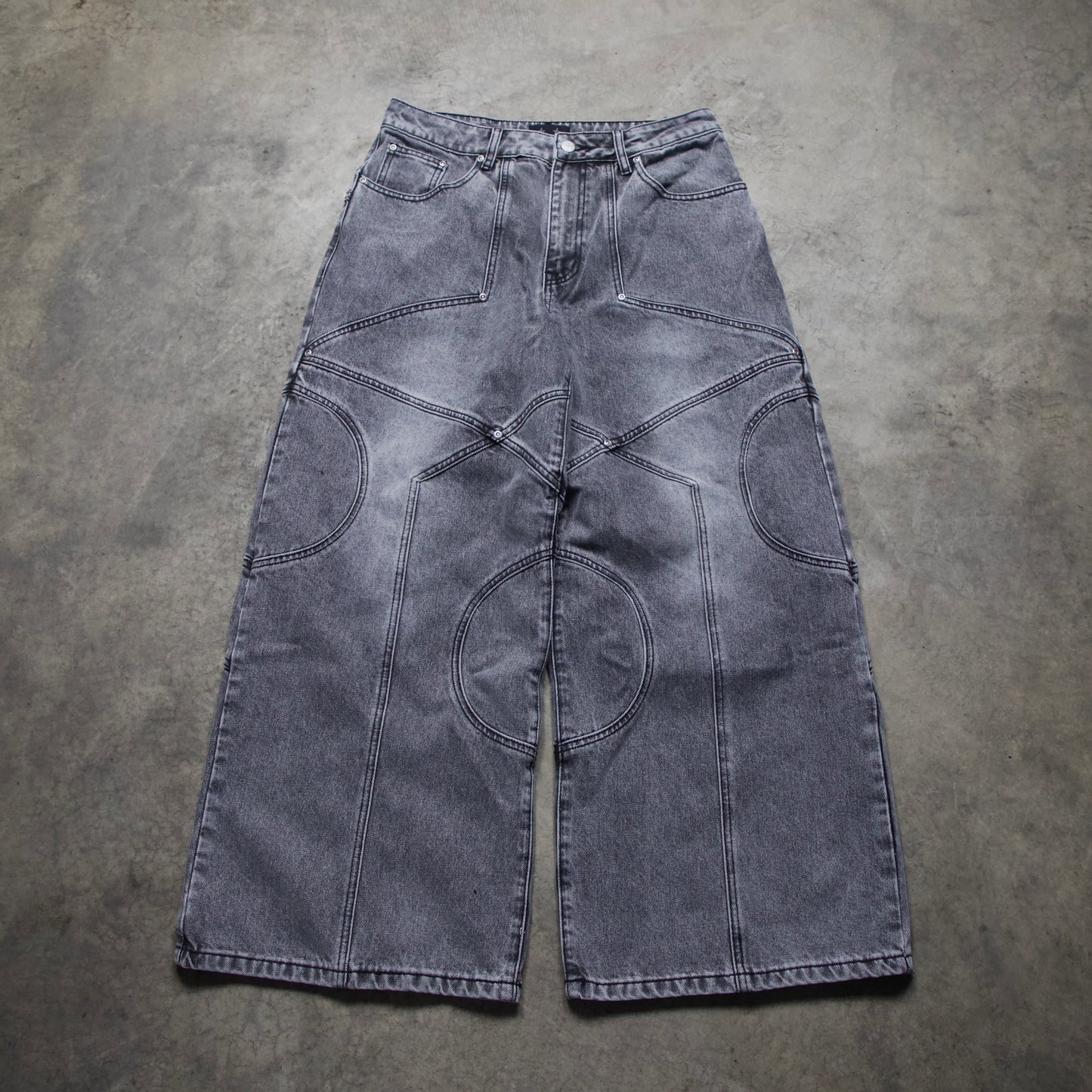 CIRCLE DENIM V1 (STONE WASHED GREY)