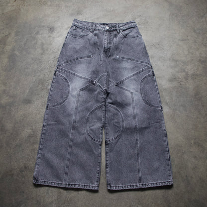 CIRCLE DENIM V1 (STONE WASHED GREY)