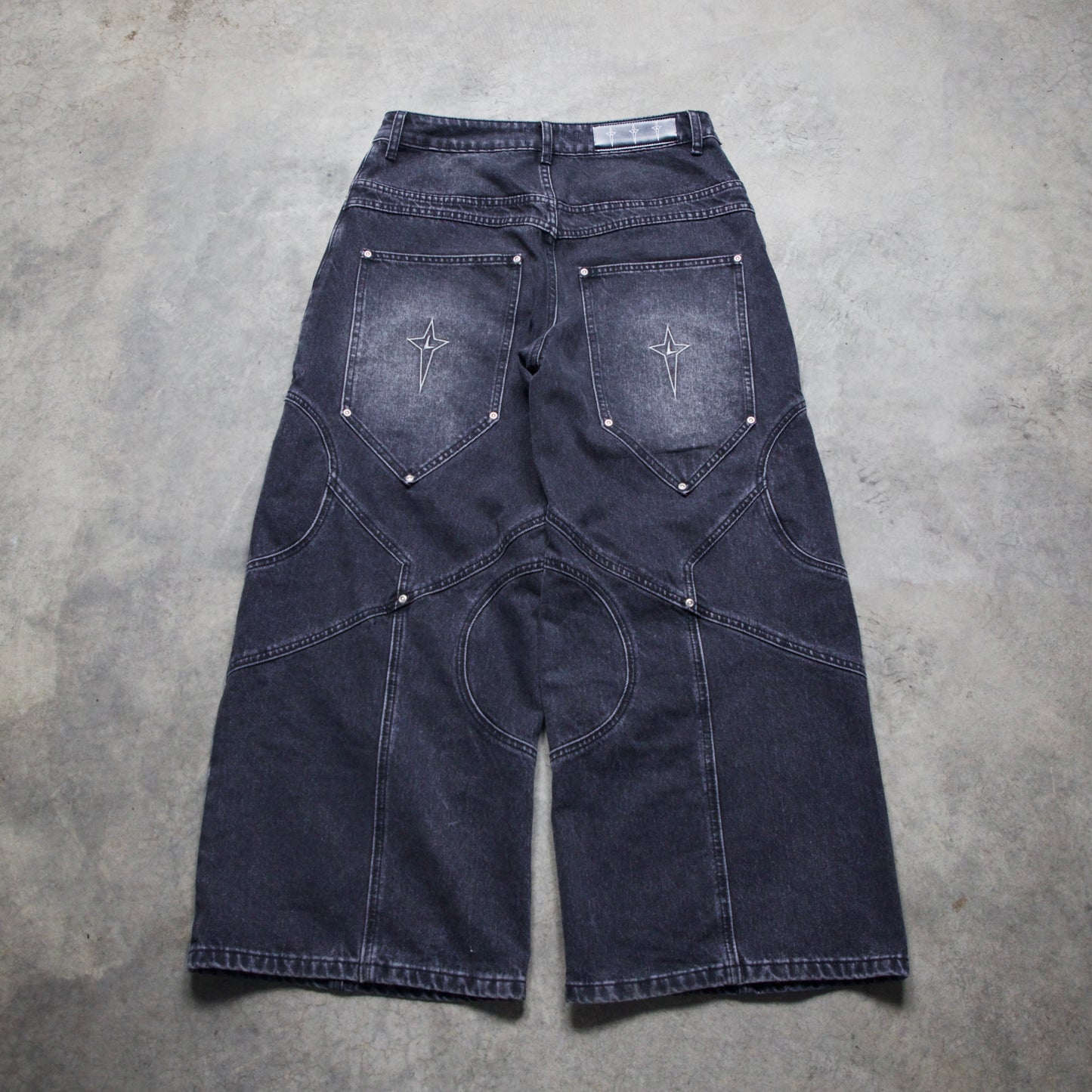 CIRCLE DENIM V1 (STONE WASHED BLACK)