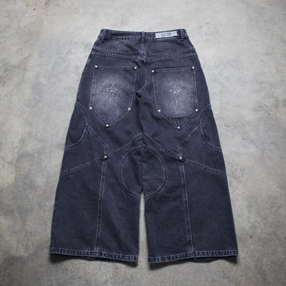 CIRCLE DENIM V1 (STONE WASHED BLACK)